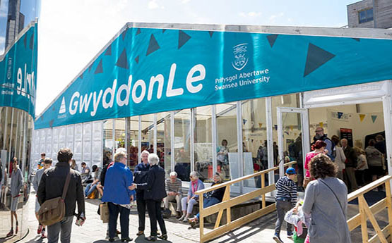 The Gwyddonle Science pavilion at the Urdd Eisteddfod in Cardiff