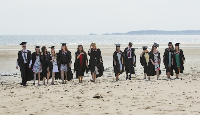 Graduates on the Bay Campus
