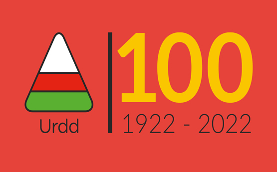 Urdd's centenary logo