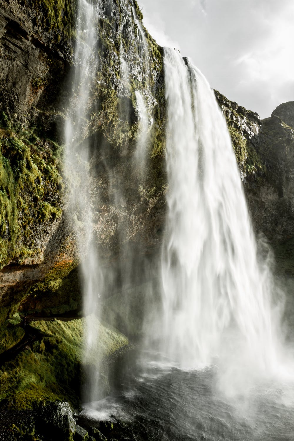 a waterfall