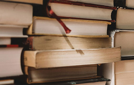 A stack of books