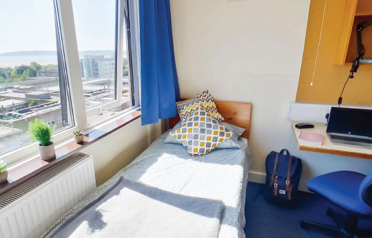 Our premium standard bedroom located on our Singleton Park Campus