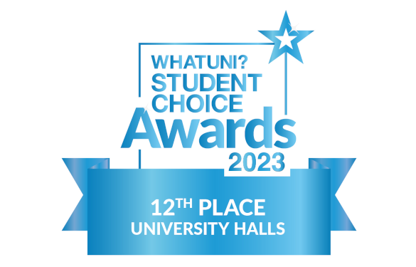 WhatUni 2023 Halls Top 25 Logo