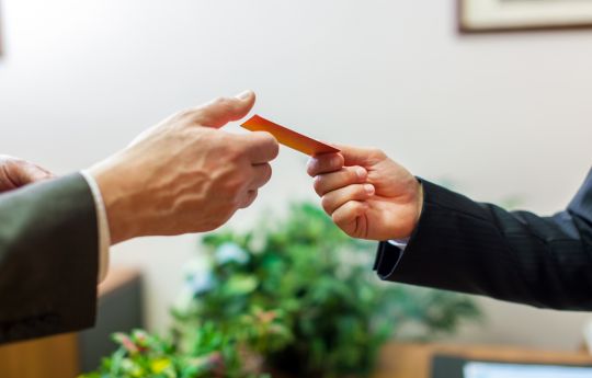 Handling business cards