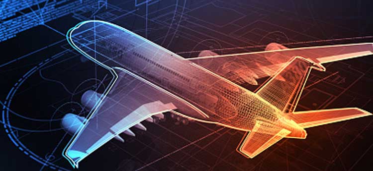 3d computer generated image of a passenger aeroplane