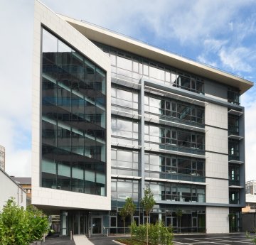 image of the data science building on singleton campus
