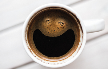 Coffee cup with smile