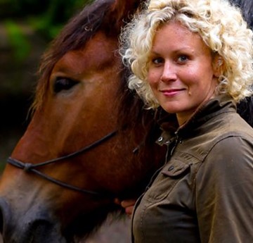 Renee Godfrey with a horse