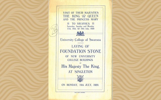 Programme to the Laying of the Foundation Stone Ceremony, 1920