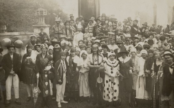 Students in Fancy Dress for RAG, 1922. Courtesy of the Richard Burton Archives, Swansea University (reference: UNI/SU/PC/5/5)