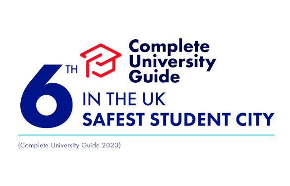Complete University Guide 2023 6th Safest Student City in the UK