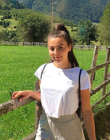 Caterina outdoors enjoying the countryside