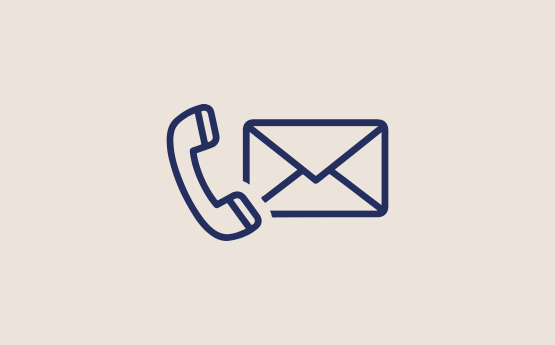 Icon showing a phone and an envelope.