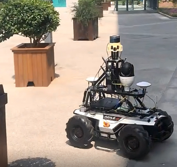 A robot on a street