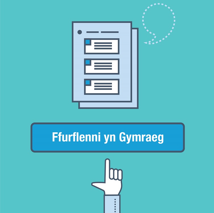 Logo ffurflenni yn Gymraeg