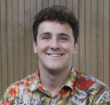 Llun proffil o Robbie, Swyddog Chwaraeon Undeb y Myfyrwyr 