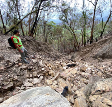 Rocky gully