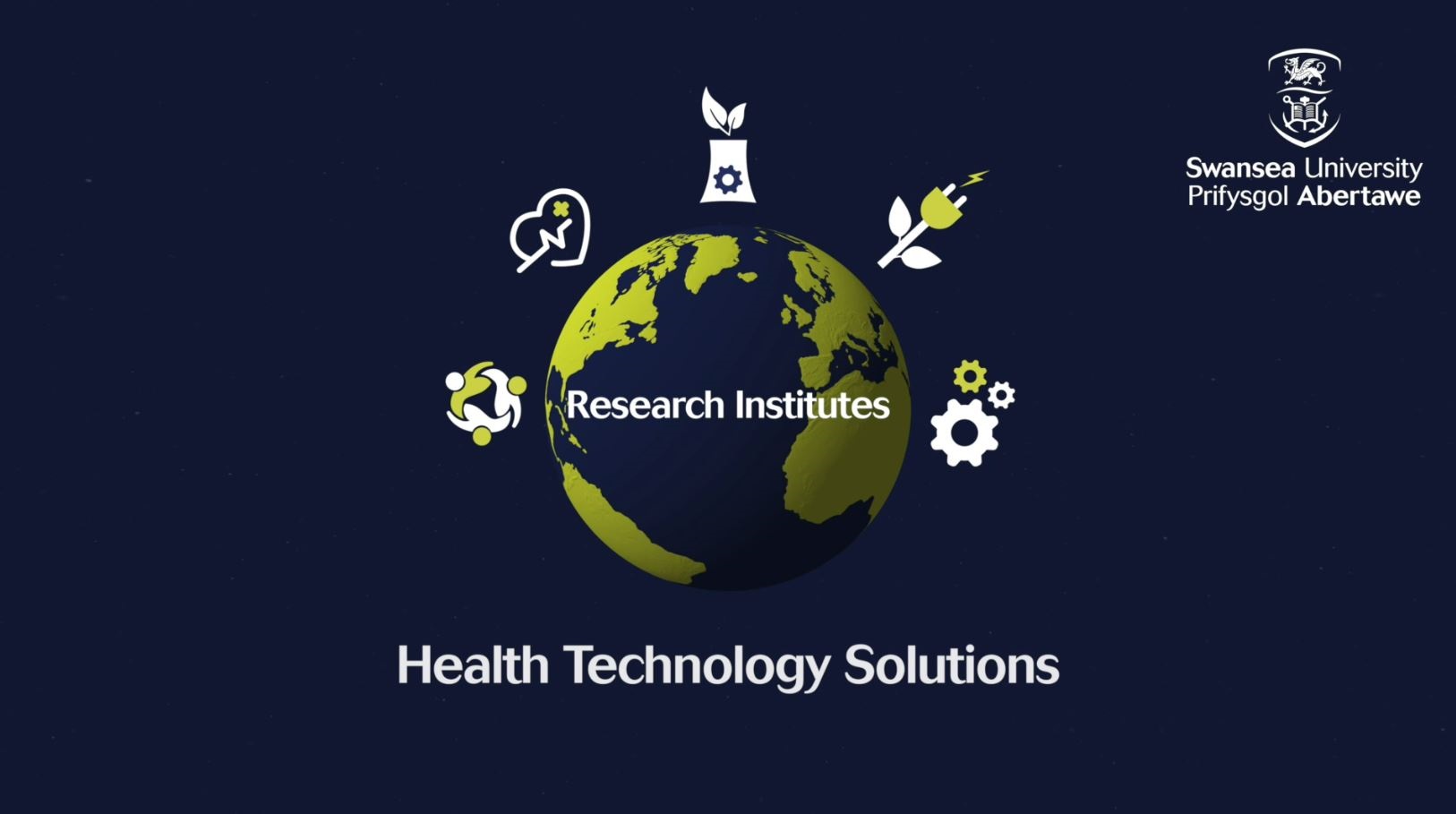 Health Technology globe graphic