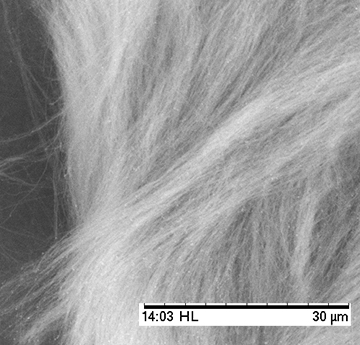 Detailed close up of carbon nanotubes