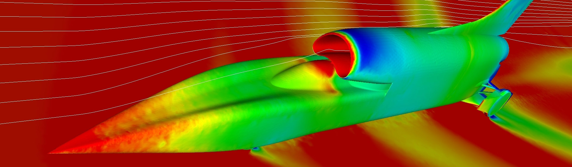 CFD images of Bloodhound SSC