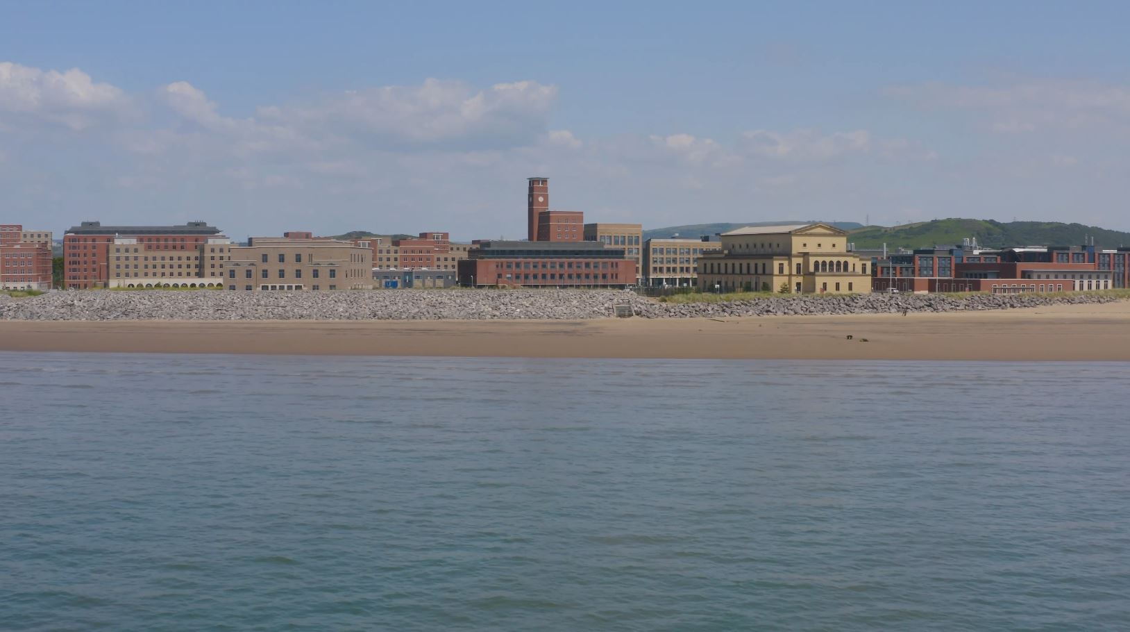 Bay Campus from the sea
