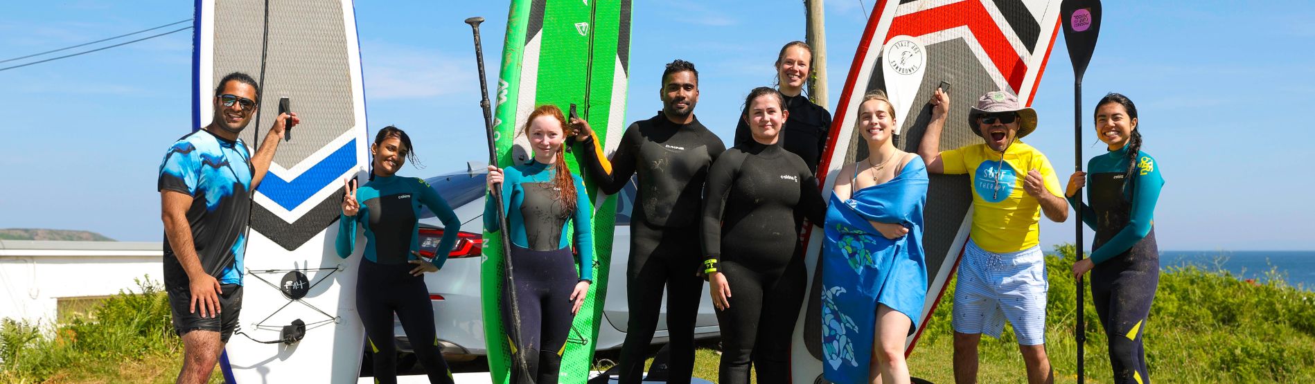 Get ACTIVE students during a stand-up paddle boarding session 