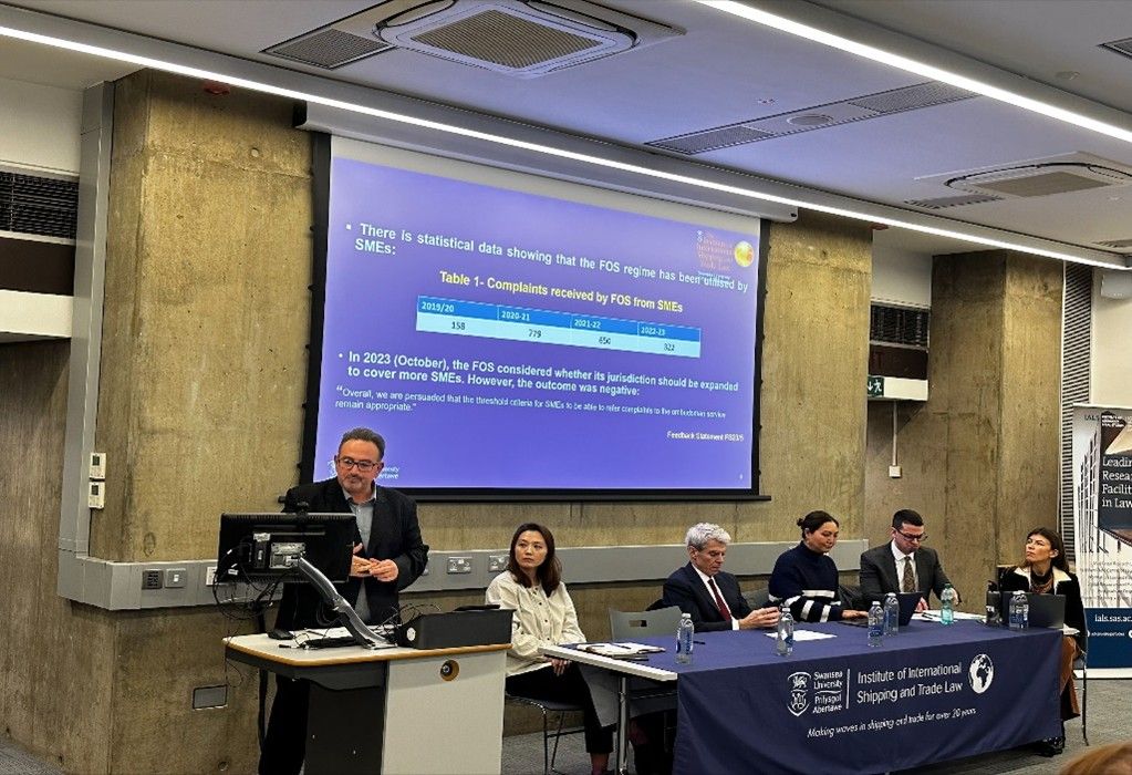 Professor Soyer and Dr Wang (IISTL), Peter Macdonald-Eggers KC (7KBW), Ms Kaenprakhamroy (Tapoly), Mr Brooks (Wynterhill LLP) and Ms Williams (UCL).