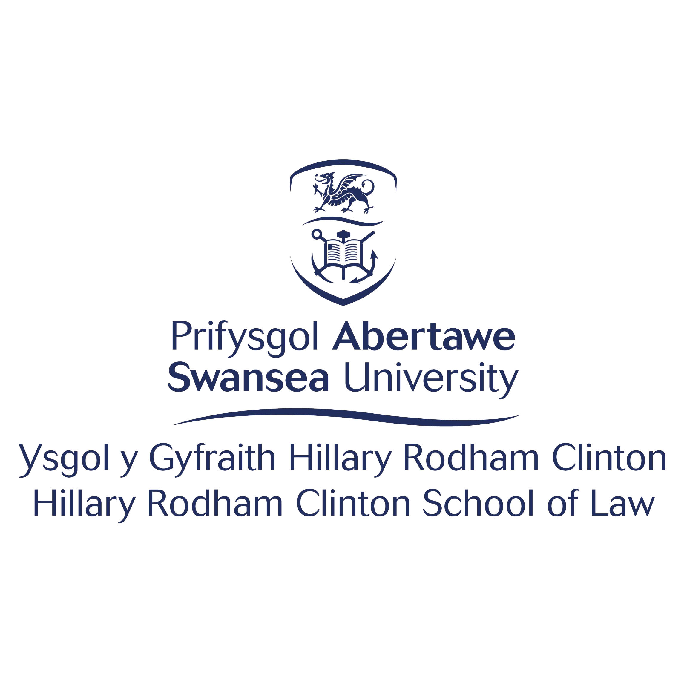 Logo Ysgol y Gyfraith Hillary Rodham Clinton