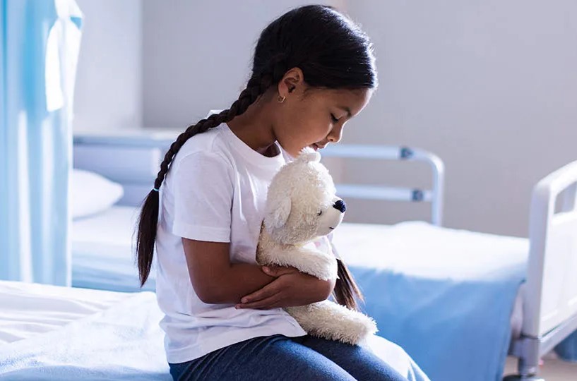 Child in hospital