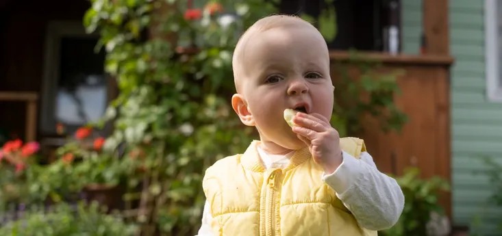 Baby eating 