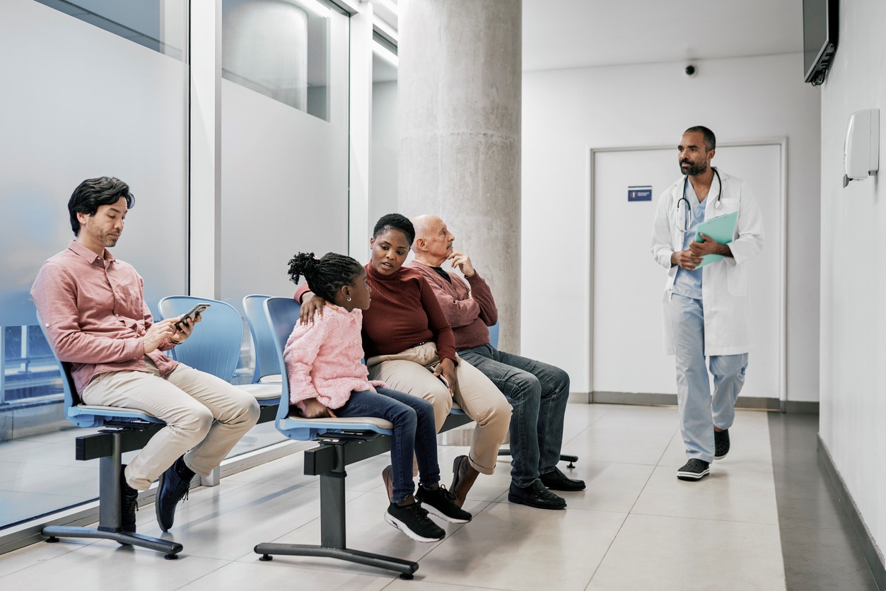 patients in waiting area 