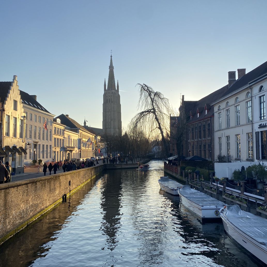 View over the river in Ghent, Belgium