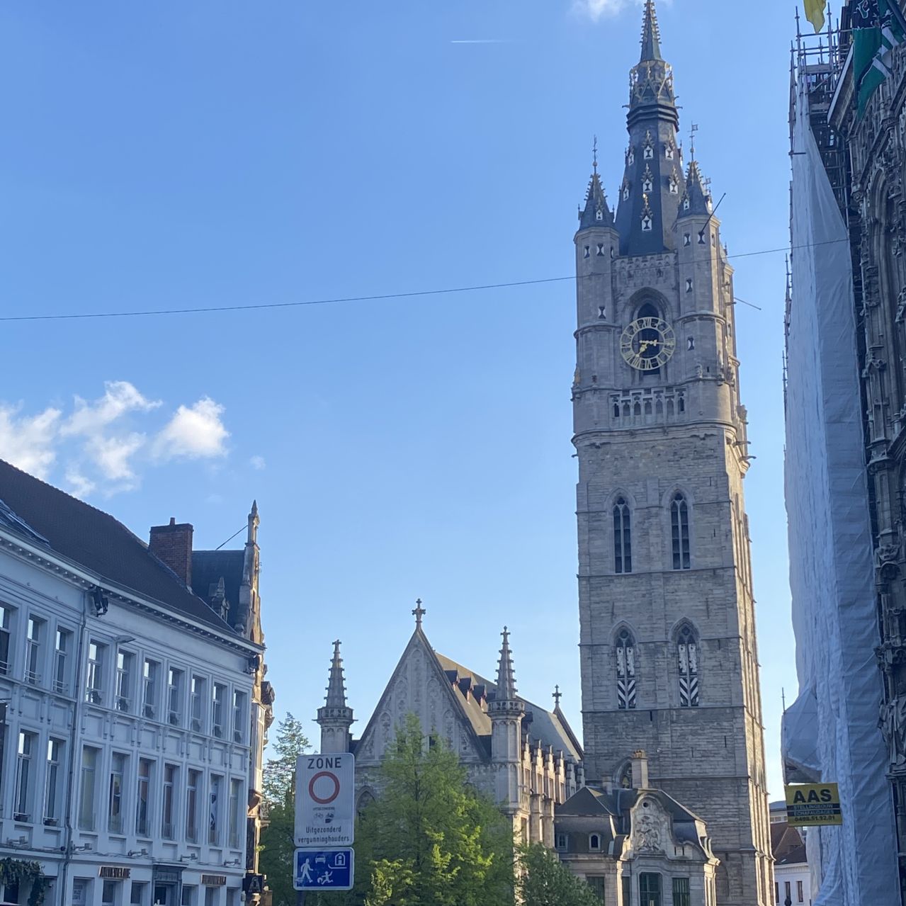 Tower in Ghent, Belgium