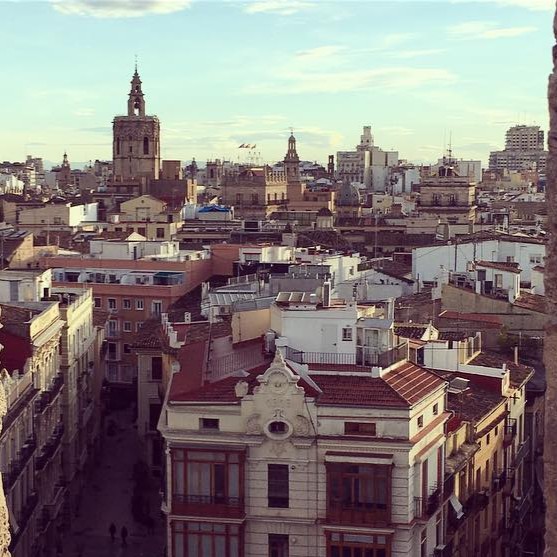 Lookout over buildings in Spain