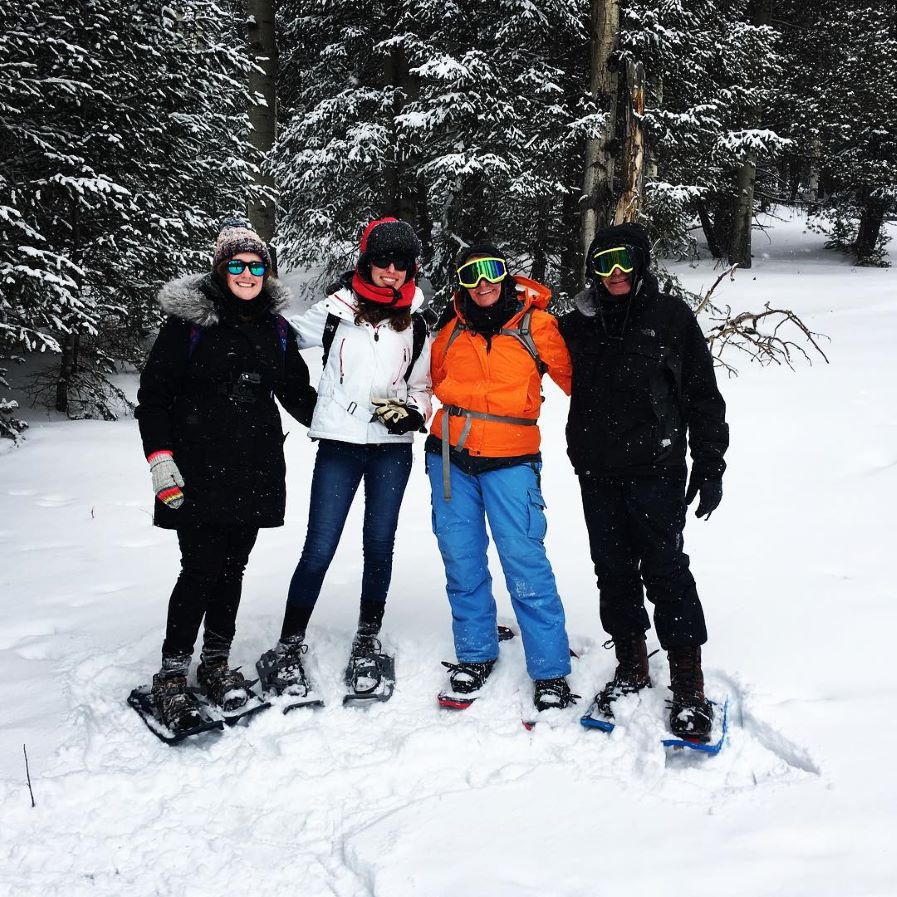 Students in ski gear 