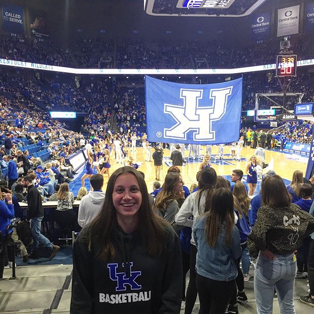 Student at American Basketball game. 