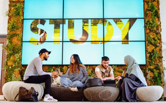 Students in study area