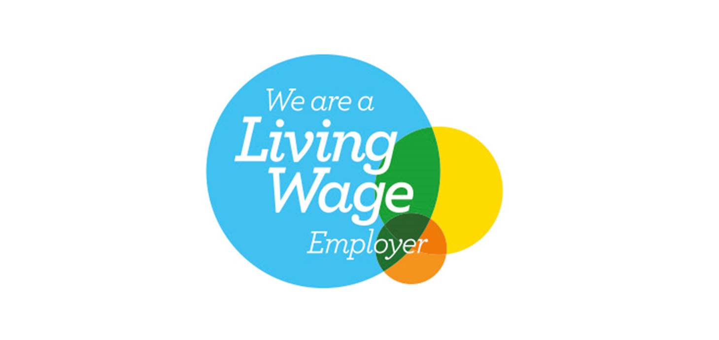 Logo showing living wage employer 