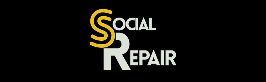 Social Repair Logo on a black background