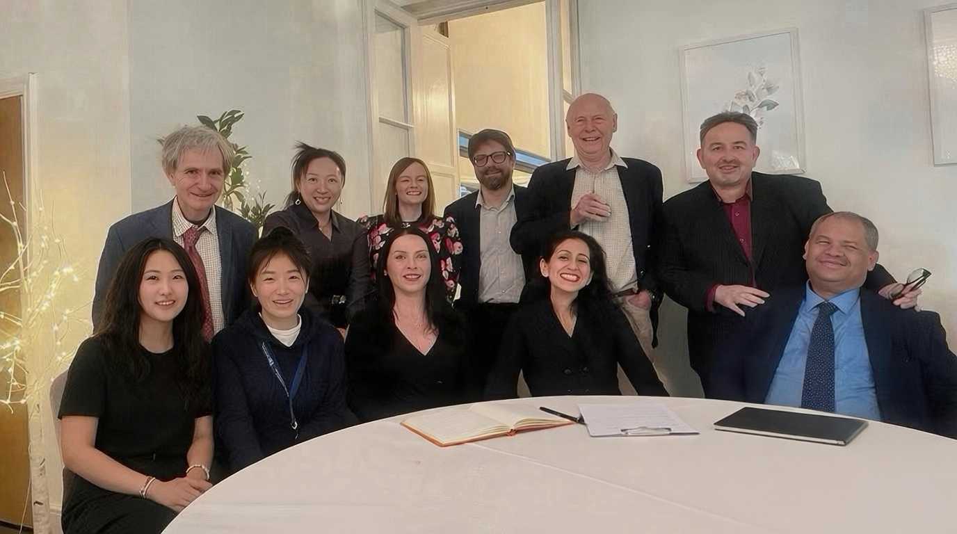 a group photo of the shipping and trade staff
