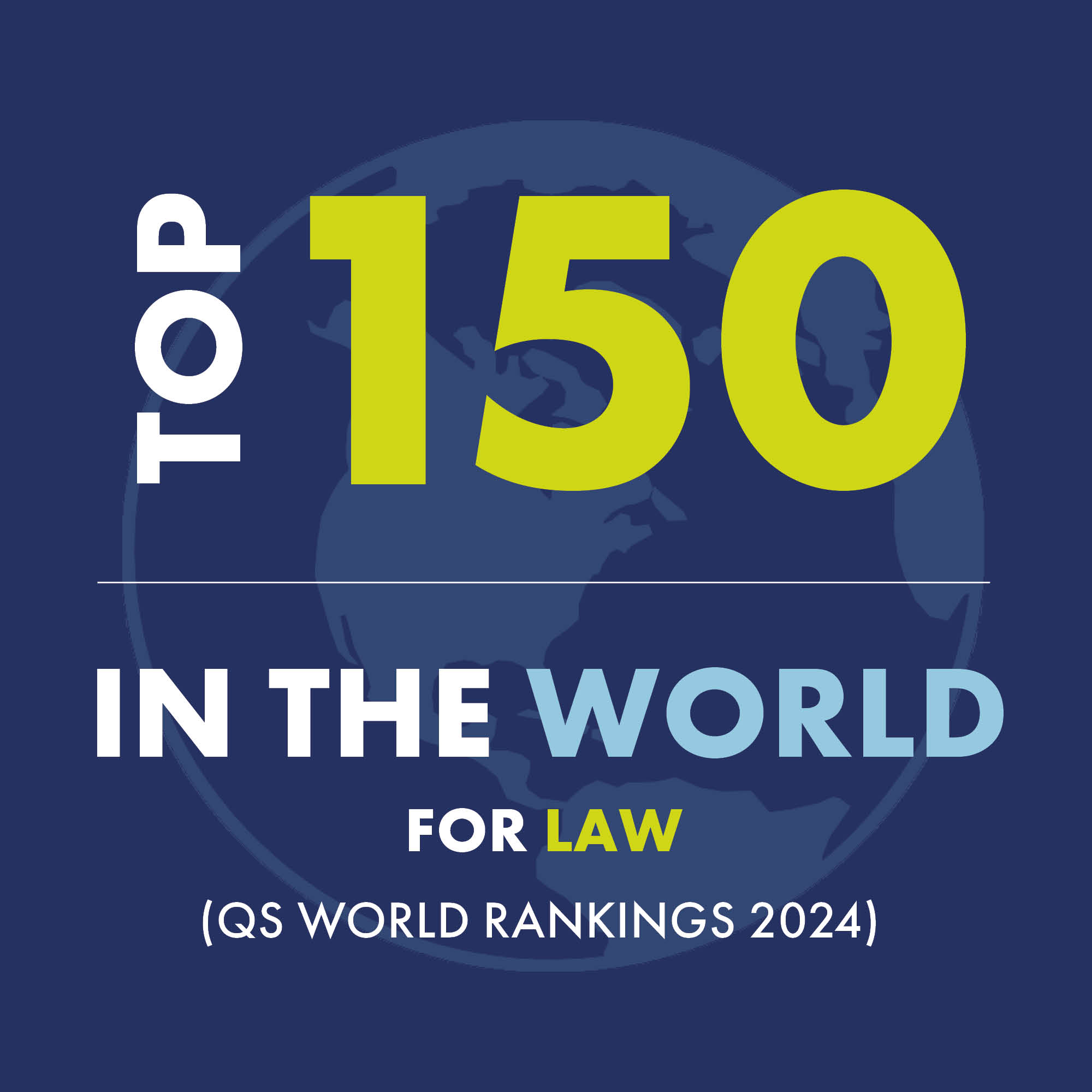 Law is ranked top 100 in the world