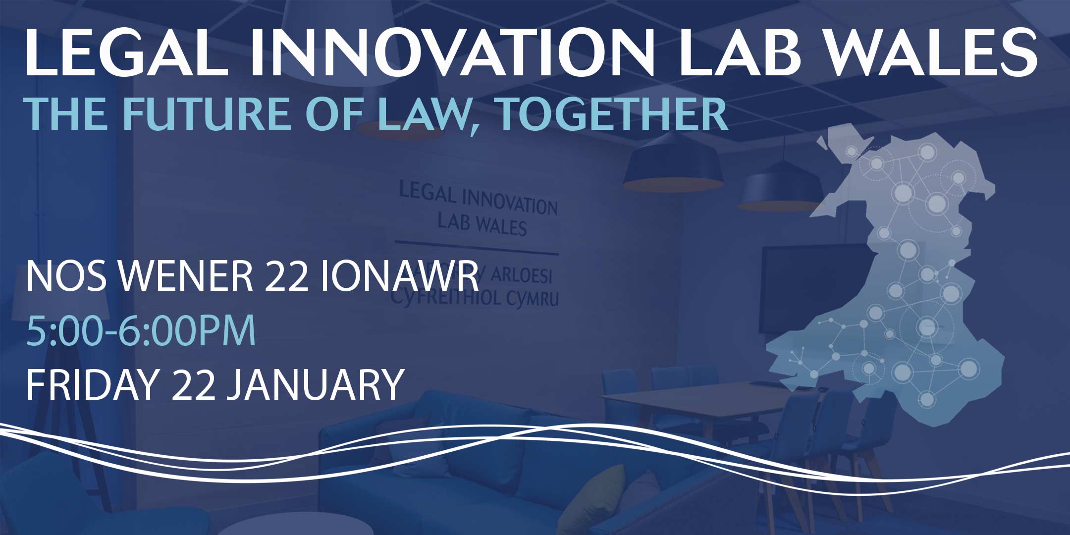 Legal Innovation Lab Wales event promotional graphic