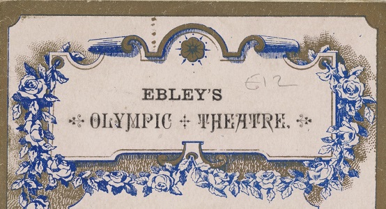 Playbill for Ebley's Theatre
