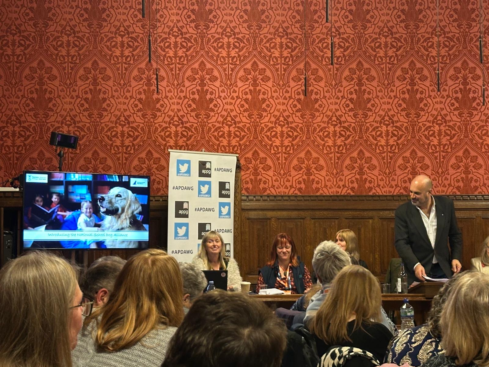 Dr Helen Lewis at the APDAWG event