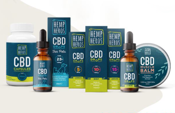 Hemp Heros range of CBD based products used in study by Swansea University