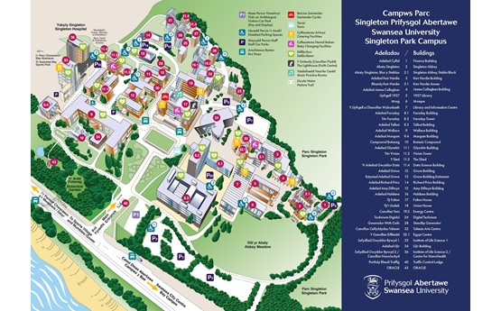Singleton Park Campus Map 