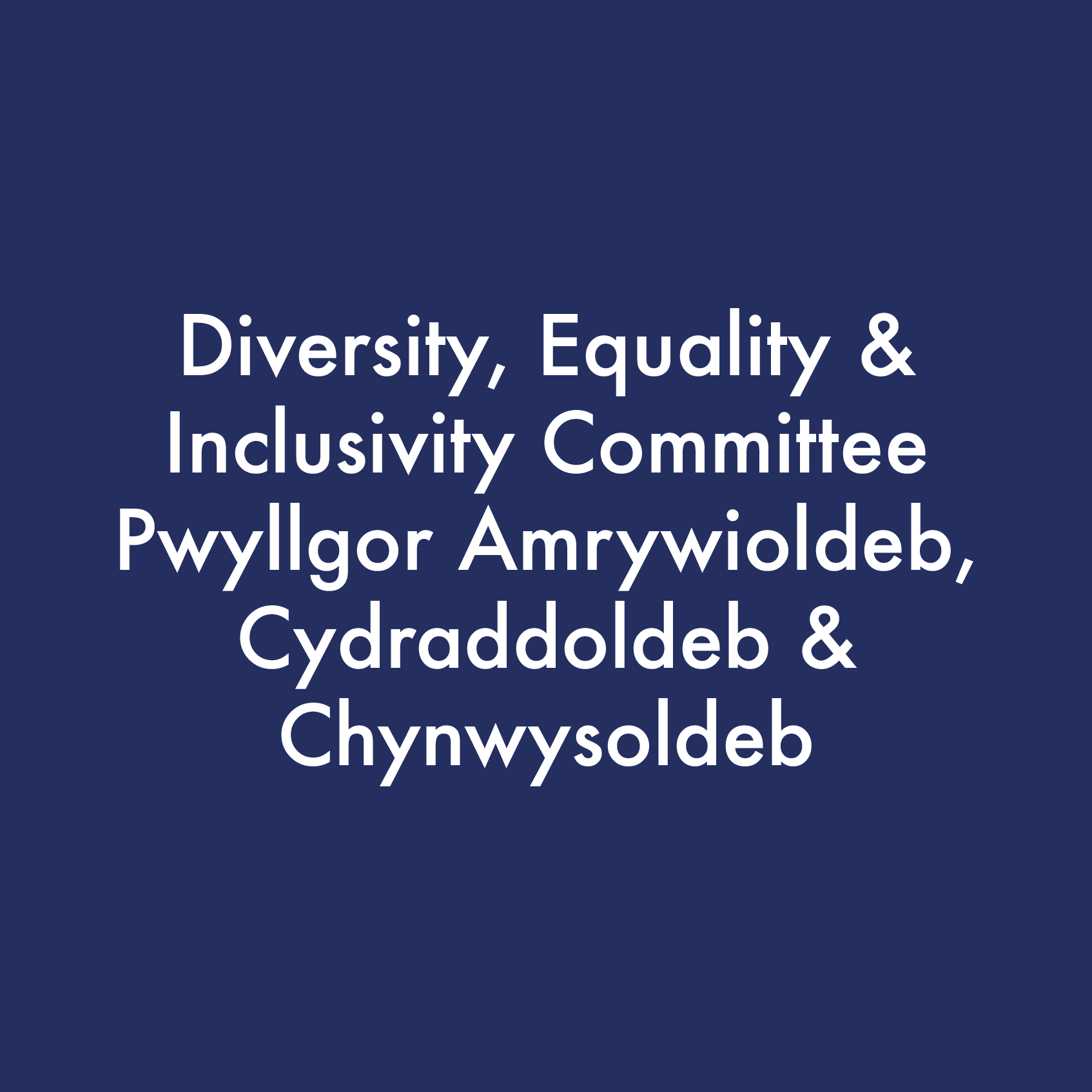 Diversity, Equality and Inclusivity Committee logo