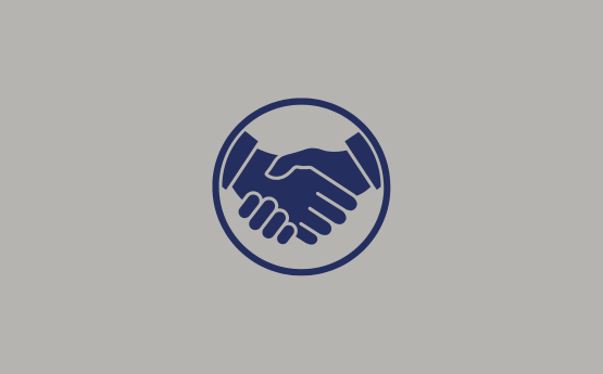 Handshake icon.