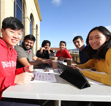 students smiling