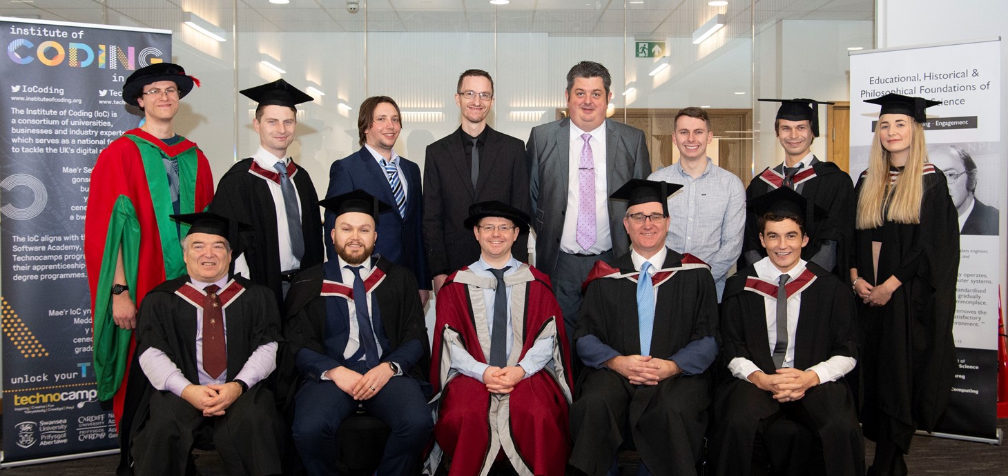 Swansea University celebrates first degree apprenticeship graduates in Wales